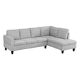 thumbnail image 3 of KISRAIS 97" Wide 2-Piece Upholstered Sectional Sofa Set, 3 of 5