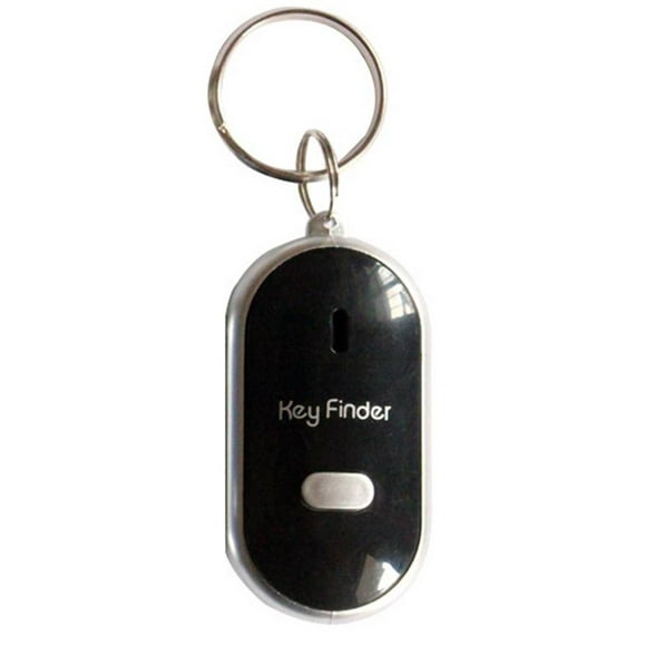 LED Bip Bip Clignotant Key Finder Trouver Perdu Porte-Clés Sifflet Son Contrôle Porte-Clés Cadeau Workhe