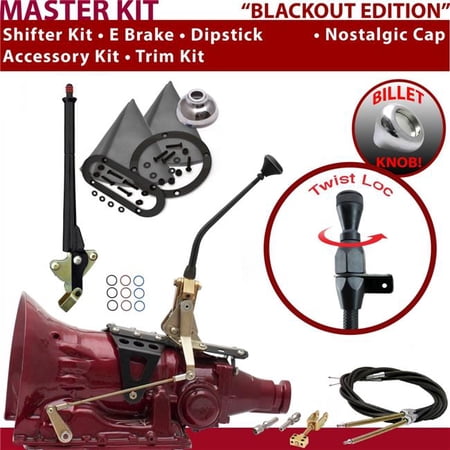 American Shifter 904 Shifter Kit Black 10 in. E Brake Cable Trim Kit Dipstick for EE7B9
