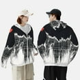thumbnail image 4 of Lsque Abstract Red Sun Design UPF 50+ Lightweight Sun Protection Men's Women's Long Sleeve Shirt, Hoodie Performance -3X-Large, 4 of 9