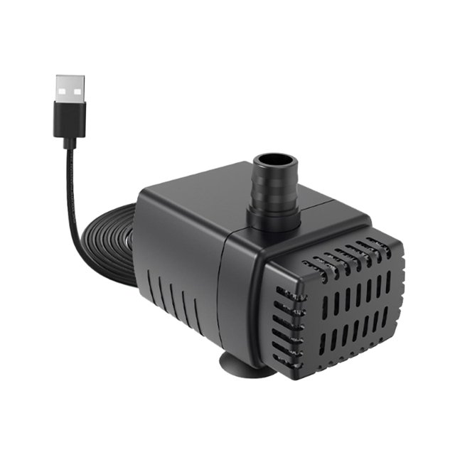 Mini bomba sumergible con ventosas, ajustable y silenciosa, para fuente de agua para gatos, dispensador de agua para mascotas y estanque de