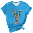thumbnail image 2 of BOOMILK Mardi Gras Shirts for Women Carnival Crawfish Lobster Print V Neck T-shirt Plus Size Summer Top Graphic Tees, 2 of 8