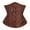 Brown, variant on Waist Corset Women's Boned Brocade Waist Training Underbust Corset Corset Shapewear Waist Trainer for Women Dark Blue M