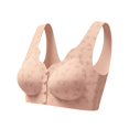 thumbnail image 4 of SAZBJOJN Bralettes for Women Soft Stretchy Daily Wear Push Up Bra Breathable Comfort Wireless Printed Bras for Women Light Support Full Coverage No Underwire Bra Size 34 Brown, 4 of 6