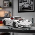 thumbnail image 4 of Sport Car Model, Clasic Racing Car Building Blocks Kit with 1423 Pieces, Construction Vehicle Toy, Collection Set for Adult, 4 of 5