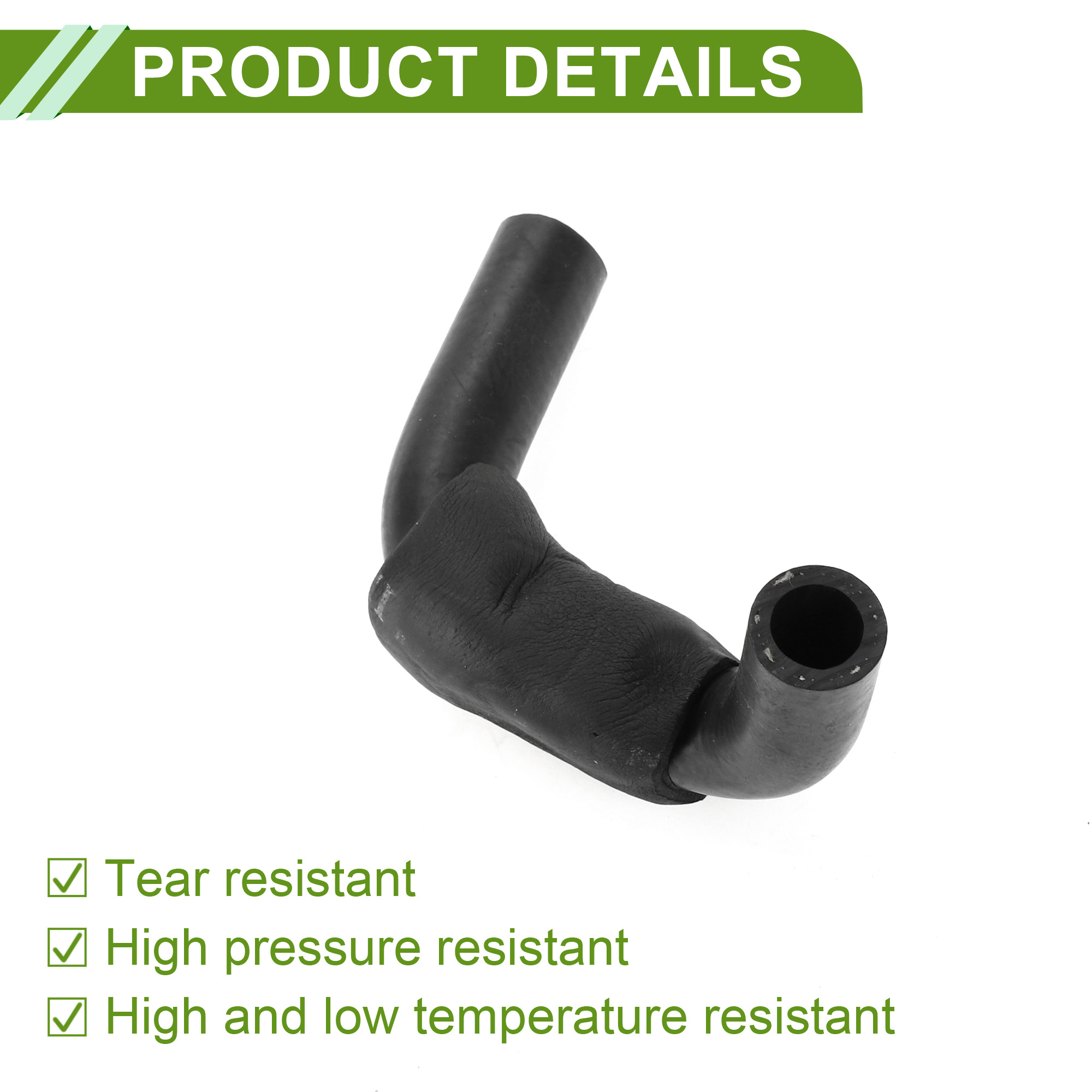 Unique Bargains HVAC Heater Hose For Toyota Camry 2.2L 1997-2001 Black Rubber