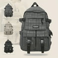 thumbnail image 1 of 1pc Simple Solid Color Backpack, Men's Simple And Versatile Large Capacity Computer Travel Backpack, Junior High School Student High School College Student Schoolbag, 1 of 5