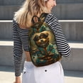 thumbnail image 5 of Lsque Creekside Meditating Puppy Pattern Canvas Daypack, Durable Backpack, High-quality Versatile Backpack,Vintage Compact Backpack-Medium, 5 of 6