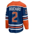 thumbnail image 3 of Men's Fanatics Evan Bouchard Royal Edmonton Oilers Home Breakaway Player Jersey, 3 of 3