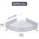 thumbnail image 4 of Estante de esquina adhesivo para ducha de baño Rawiri Gricol, sin perforaciones, organizador de pared para cocina y baño, 4 of 6