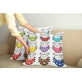 thumbnail image 2 of Ambesonne Cartoon Throw Pillow Cover 2 Pack, Smiling Ladybugs Set, 20", Multicolor, 2 of 7