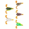 5pcs Topwater Duck Lure 3D Rubber Floating Duck Fishing Lure with Hooks