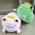 thumbnail image 4 of Almohada de peluche con forma de rana, de terciopelo suave, 4 of 4