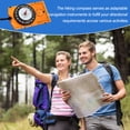 thumbnail image 6 of Uxcell Orienteering Compass, 2 Pack Navigation Hiking Compasses for Map Reading Survival Outdoor Exploring Orange, 6 of 7