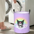 thumbnail image 7 of Large Laundry Basket with Handle, Kuromi and My Melody Collapsible Laundry Hamper, Dirty Clothes Storage Basket for Living Room, Bathroom, Bedroom, College Dorm, 7 of 7