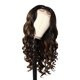 thumbnail image 2 of Mejor Belleza Lace Front Wigs Human Hair, Glueless Brown Mixed Blonde Highlights Loose Wave Long Wig, Deep Wave Lace Frontal Wigs for Women, Long Curly Wigs, 2 of 6