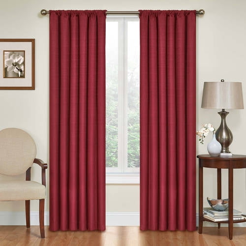 84&#34;x42&#34; Kenna Thermaback Blackout Curtain Panel Red - Eclipse