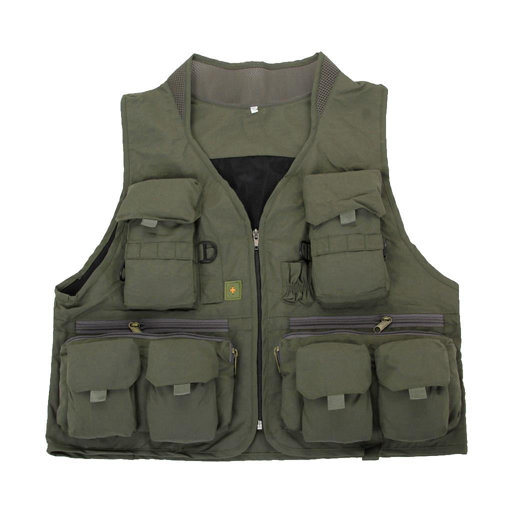 Nouveau Gilet de Peche Gilet de Randonnee de Randonnee de Randonnee Multi Poche en Maille Walmart