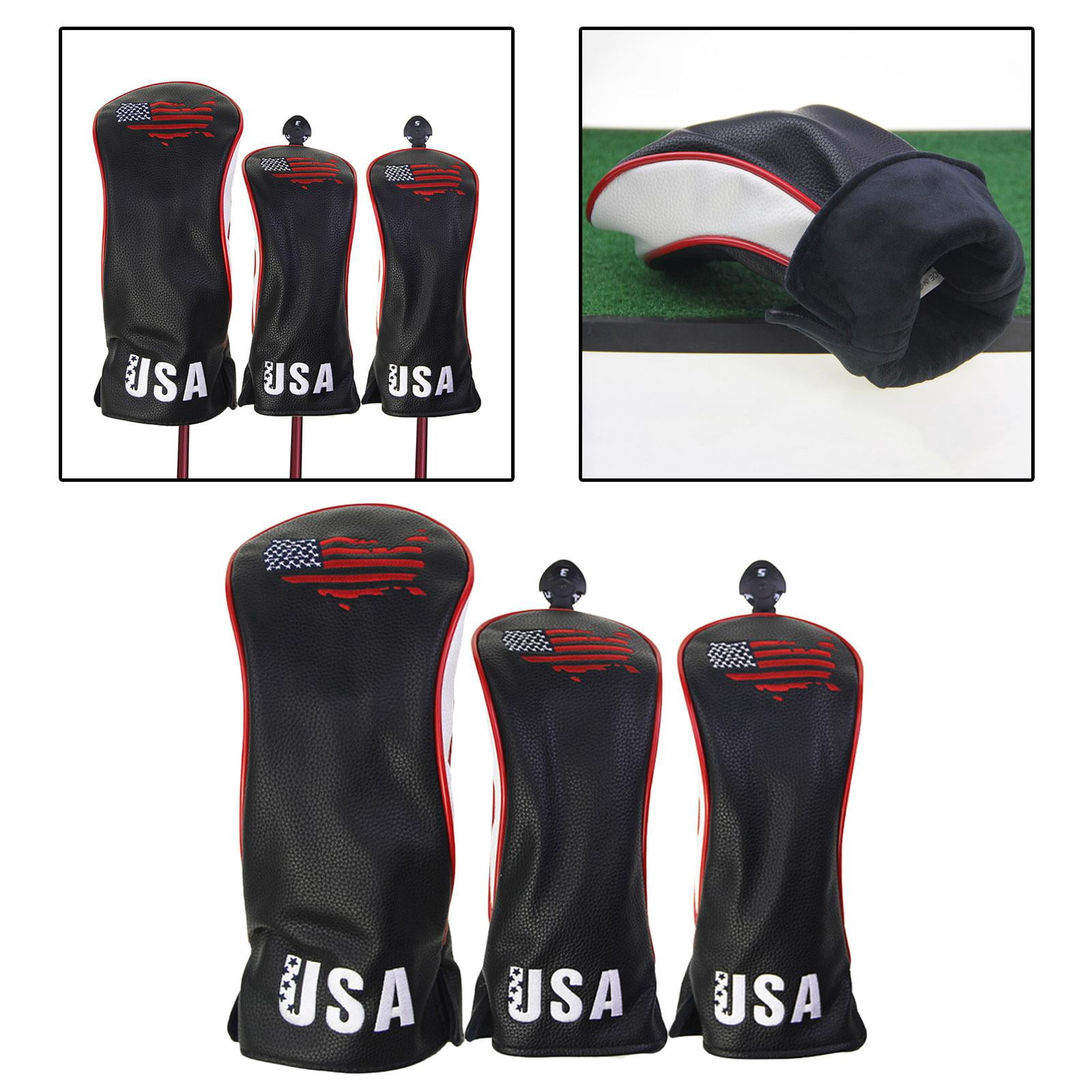 Axioma Waterproof Golf Wood Headcover Durable Driver Head Cover Travel Transport Sleeve