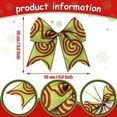 thumbnail image 2 of KAQ 12 Pcs Red Green Christmas Bows Decoration 6 Inch Large Christmas Wreaths Bows Xmas Tree Dot Ribbons Ornaments for Garland Wedding Party(Red and Green,Swirl Pattern)
171, 2 of 12