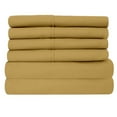 thumbnail image 2 of Luxury Home Super-Soft 1600 Series Double-Brushed 6 Pcs Bed Sheets Set (Queen, Gold), 2 of 3