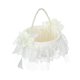 thumbnail image 5 of Cesta de flores para boda, pequeña caja reutilizable. Ideal como regalo para , elegante caja de encaje, cesta para niña de, 5 of 8