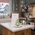 thumbnail image 6 of Metal Hanging Christmas Tree Wind Spinner - Festive Garden Decoration with Snowy Scene Illuminated Houses & Falling Snowflakes, 6 of 7