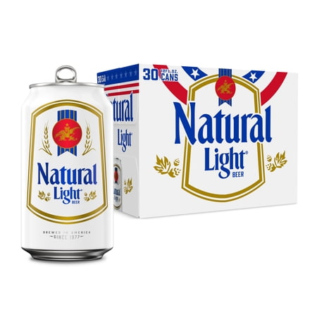 Natural Light American Lager Beer 30 Pack 12 fl oz Aluminum Cans 4.2% ABV