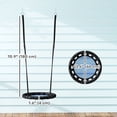 thumbnail image 2 of Qaba Saucer Tree Swing - 24" Blue Outdoor Swing for Backyard Play - Adjustable Ropes, Safe & Stable Design - Kids' Play Equipment, 2 of 7