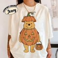 thumbnail image 2 of Retro Halloween Cute Bear Pumpkin Shirt, Spooky Season Tee, Cute Bear Pumpkin Shirt, 2 of 6