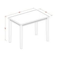 thumbnail image 4 of Counter Height Dining Set - 5 Piece Mahogany Table & Chairs - 30x48 Inch Dinette Set, 4 of 5