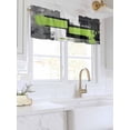 thumbnail image 3 of Valances for Windows Abstract Graffiti Rod Pocket Cafe Window Treatments Valance Curtains for Kitchen Bathroom Laundry Basement Windows 54"x18", 3 of 9
