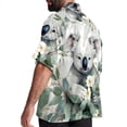 thumbnail image 3 of Koala Men's Short Sleeve Button Down Casual Poplin Shirts for Summer Beach, Printed Design - Unisex, 3 of 6