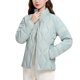 thumbnail image 2 of Parkas de manga larga para mujer, chaqueta ligera de plumón de invierno, estilo corto, cuello alto, chaqueta cálida de manga larga, chaqueta de manga larga, parte superior de poliéster para mujer, 2 of 6