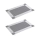 thumbnail image 5 of Inteprter Mantel Individual tejido de 2 uds para restaurante, hogar, Hotel, de comedor, tejido de PVC, cuenco de estilo europeo, posavasos, Negro 2Conjunto, 5 of 6