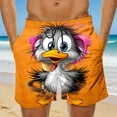 thumbnail image 2 of Purcolt Mens Swim Trunks Funny Printed Summer Athletic Running Beach Board Shorts with Pockets, 2 of 6