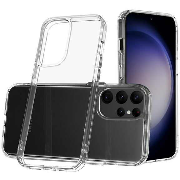 For Samsung Galaxy S24 Case Crystal Clear 2.0mm Shockproof Cover Chrome Buttons