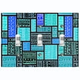 thumbnail image 1 of Metal Light Switch Plate Cover Safari African Tribal Art Pattern Teal SFR004, 1 of 13