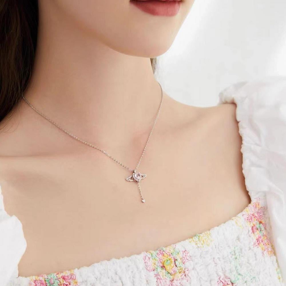 Tiffany & Co. Return to Tiffany Mini Double Heart Tag Pink Enamel Silver  Pendant Necklace Tiffany & Co. | TLC