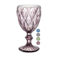thumbnail image 2 of Juego 6 Copas Vino Agua Cristal Labrado Vidrio Purpura 245ml Cocina Morado Hogar Decoracion Degustacion Vino Transparente Licor Regalo Set Paquete, 2 of 4