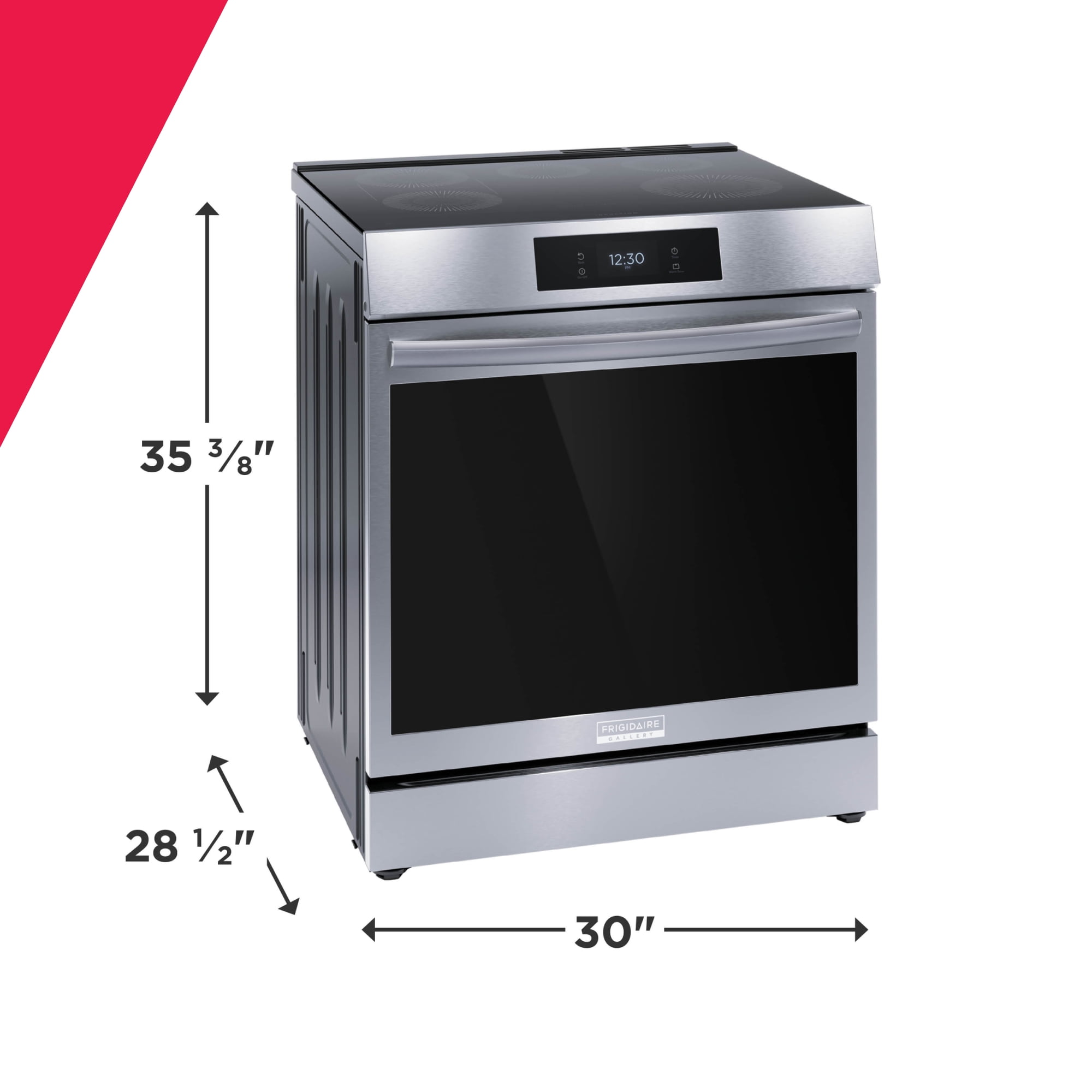 Frigidaire Gallery GCFI3060BF 30" Induction Range, 15+ Ways To Cook, Stainless Steel