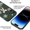 thumbnail image 5 of Christmas Green Print Phone Case for iPhone 8/SE 2022/7/SE 2020 4.7", with Aesthetics Pattern Design Soft TPU Silicone Xmas Cases, Shockproof Bumper Protector Camera Girls Women Cover, Tree, 5 of 5