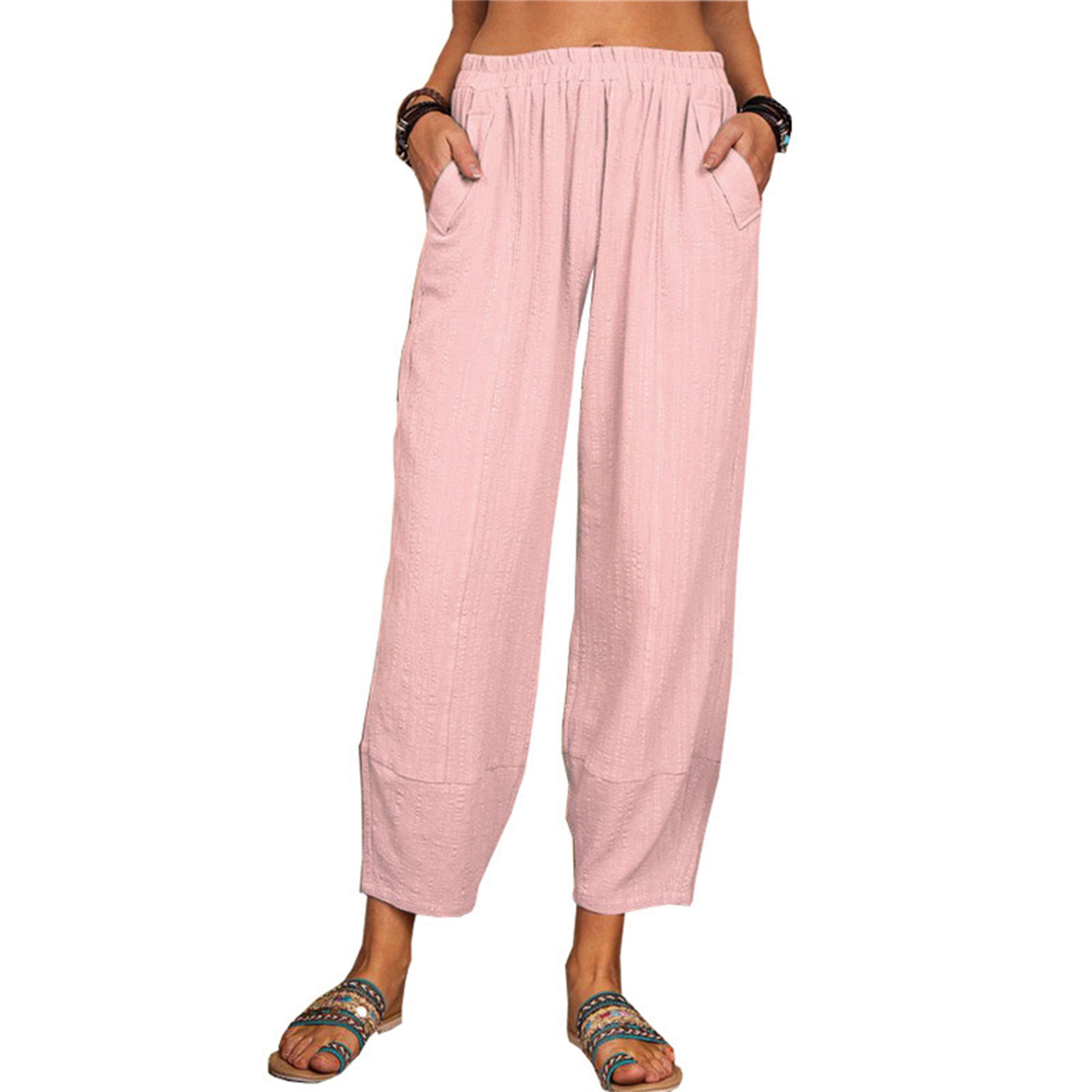Baggy trousers with elasticated ankles best sale