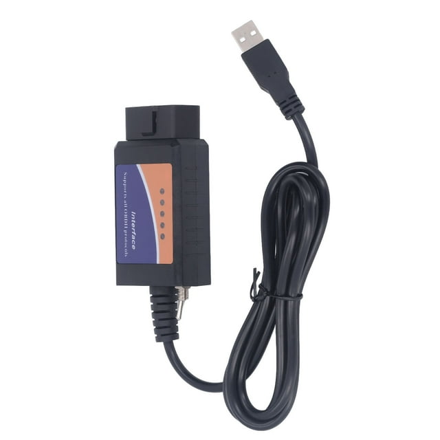 Car Diagnostic Tool, OBD2 Scanner Code Reader Support OBD2 Protocol USB Cable Connection for Vehicle