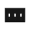 Black, variant on Enerlites Triple Light Switch Wall Plate, Gloss Finish, Standard Size 3-Gang 4.50" x 6.38" Toggle Switch Cover, 8813-W, White