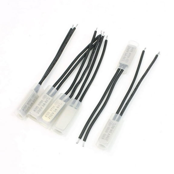 6pcs Stainless Steel Shell Thermostat Temperature Switch 85C NC KSD9700