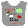 thumbnail image 3 of Inktastic Someone in Maine Loves Me Boys or Girls Baby Bib, 3 of 4