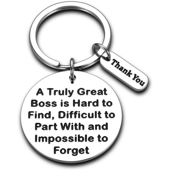 Boss Day Gifts For Bosses Female Male Appreciation Keychain Christmas Gifts For Boss Leader Coach Leaving Job Him Her Thank You Retirement Birthday Key Chain Present Key Ring Men Women for Office