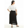 thumbnail image 2 of June + Vie Women's Plus Size Pleated Midi Skirt, 2 of 4