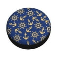 thumbnail image 2 of Kdxio Spare Tire Cover for RV Trailer, Waterproof Wheel Cover,Camper Spare Tire Cover Fit for Rv SUV Truck Travel Trailer 16 inch-Anchors and Nautical, 2 of 8